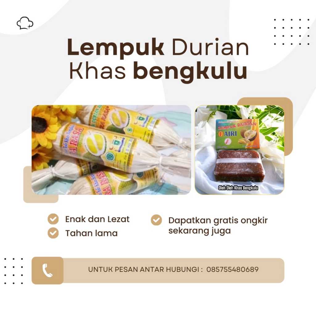 

Lempuk durian khas bengkulu