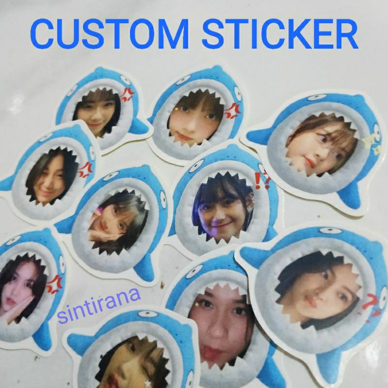 

Stiker Custom Edit Muka Kostum Hiu Biru