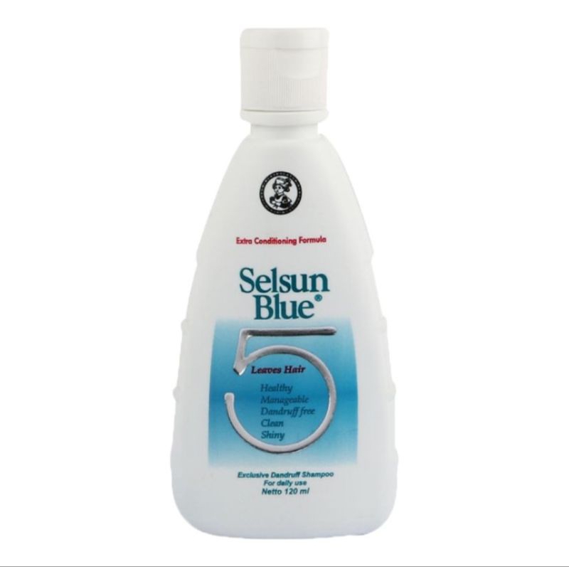 Selsun Blue 5 Leaves Hair Sampo Anti ketombe Botol 120 ml