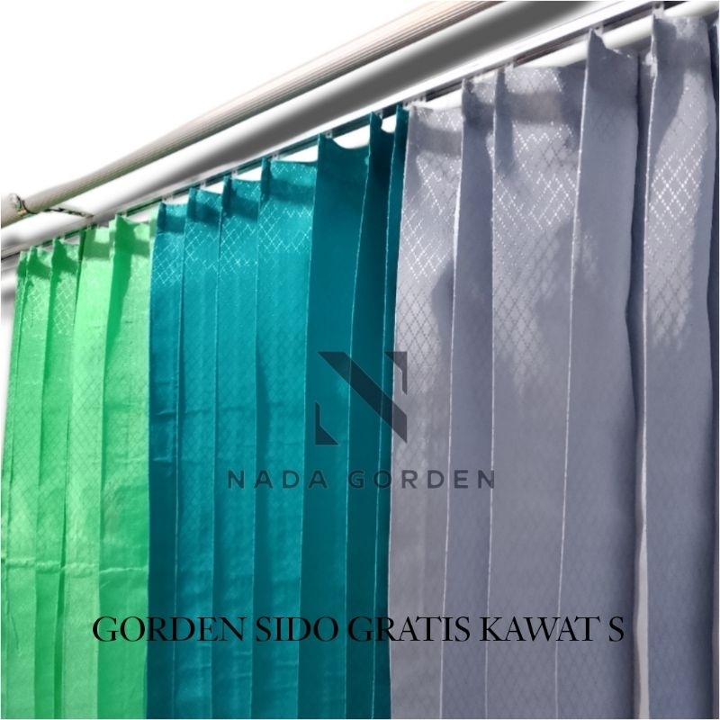 Gorden Sido Polos Mewah / Gorden Model Plisket Free Kawat s / Gorden Motif Biasa / Hordeng Tirai Jen