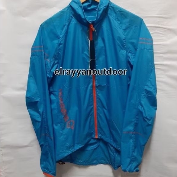 JAKET WINDBREAKER NORRONA FJORA AERO 100 JACKET CARRIBEAN BLUE