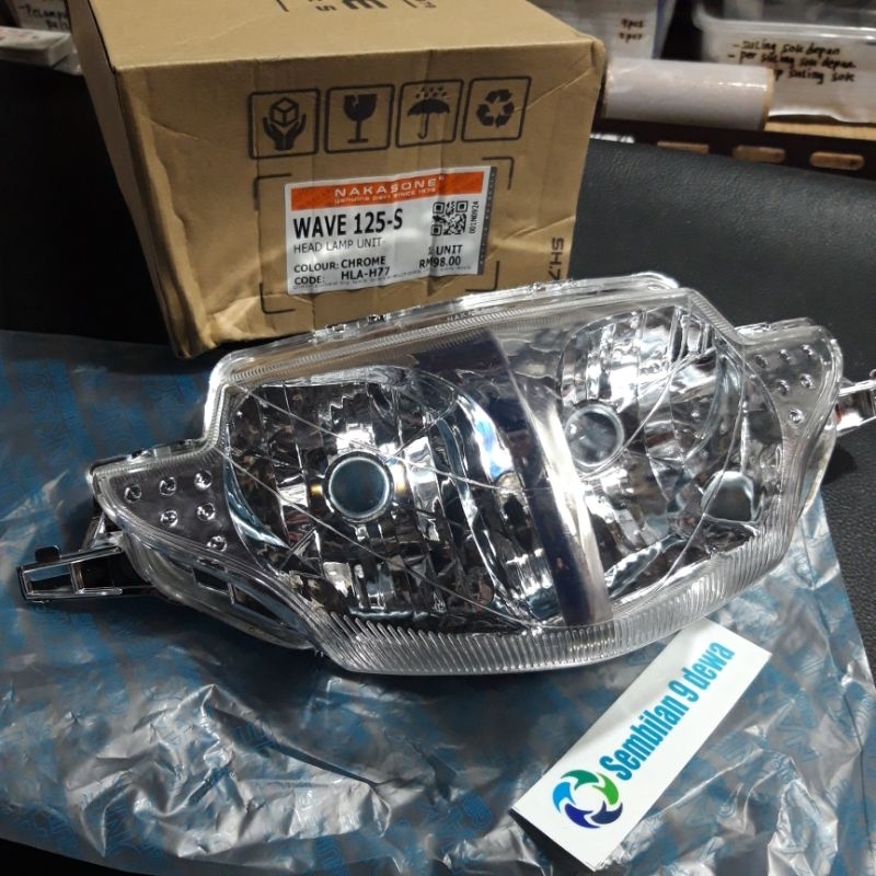 lampu depan honda wave 125 supra x 125 nakasone malaysia