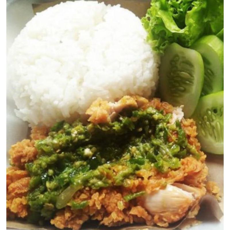 

NASI+AYAM GEPREK(Sambal Ijo)Instant"Balikpapan