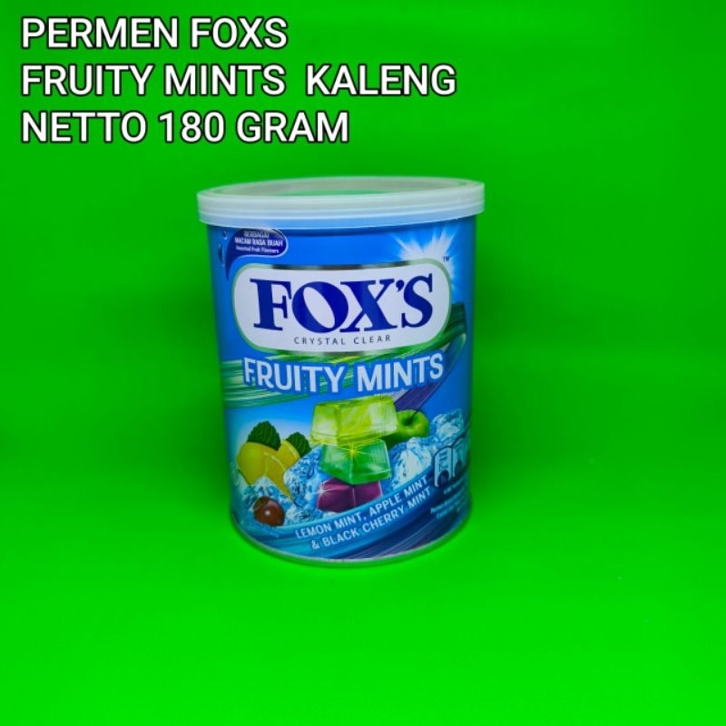 

PERMEN FOX'S RASA FRUITY MINTS KALENG 180 GRAM FOX CANDY FOX'S CRYSTAL CLEAR KALENG