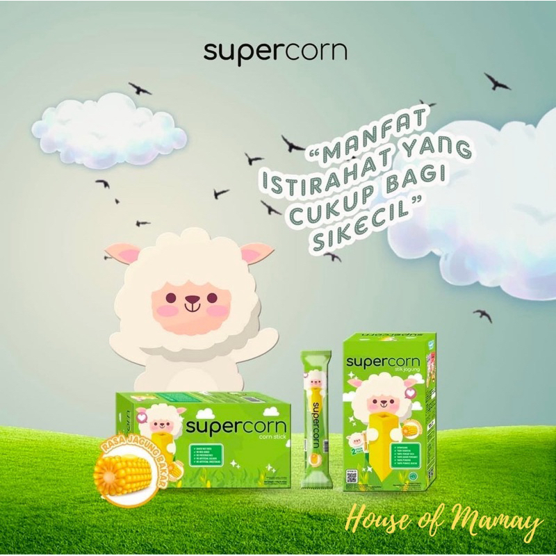 

Termurah!!Supercorn cemilan sehat anak || Cemilan Sehat Bayi|| Rasa jagung || NO MSG & Pengawet
