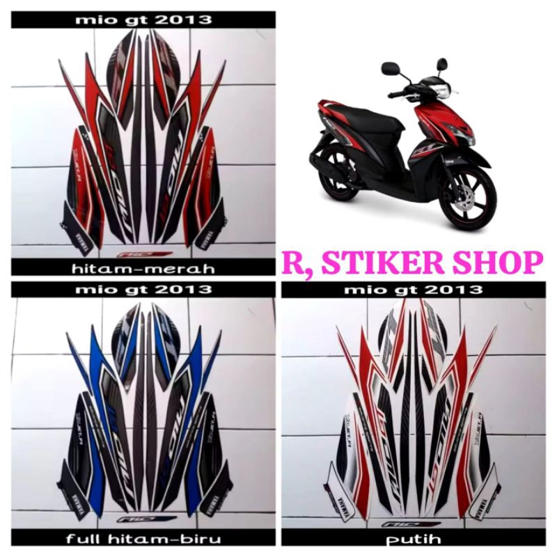 STIKER STRIPING LIS LES BODY MOTOR YAMAHA MIO GT 2013