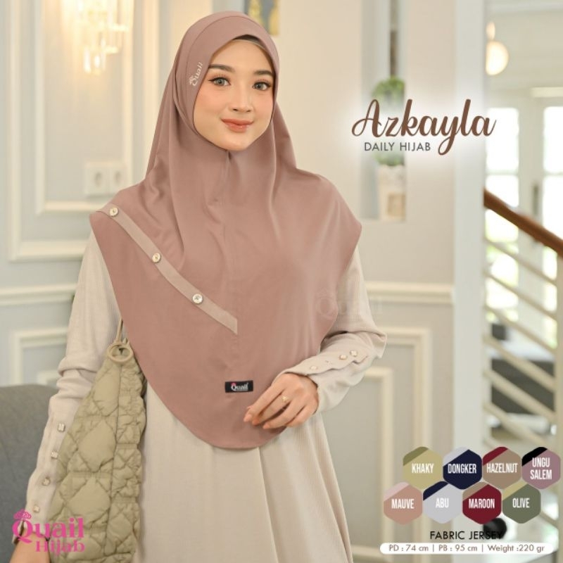Jilbab Azkayla ori Quail Hijab