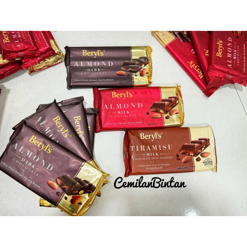 

CemilanBintan ( Beryls Choco bar 90gr 160gr Milk tiramisu dark)