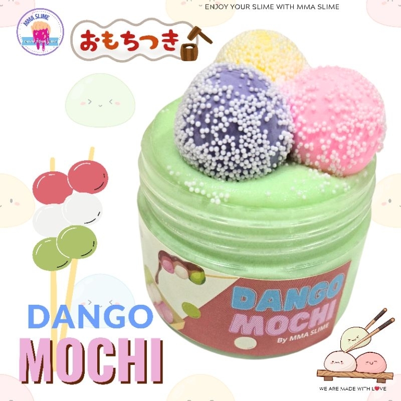 Dango Mochi By MMAslime murah jual slime unik slime mochi slime tangsel slime bintaro