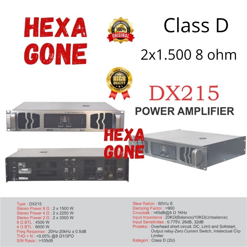 Power STX Class D 2x1.500 8ohm