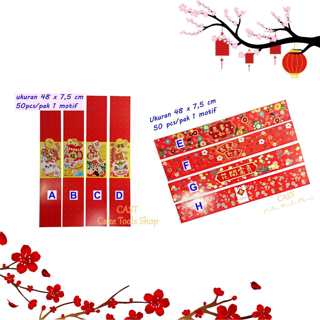 

Paper Belt Imlek Hiasan Hampers Parcel Chinese New Year
