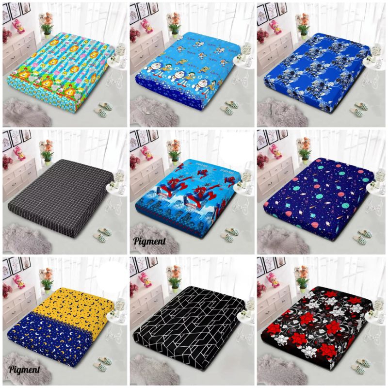 Fthn Sarung Kasur Busa Resleting 160x200x20 Bahan Katun / Urung Kasur Busa Resleting 180x200x20