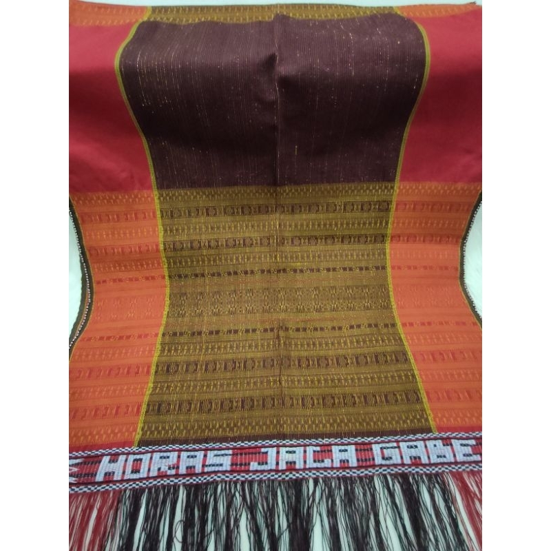 Ulos ragi hotang pakaian adat pria Batak toba