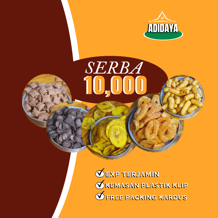 

[PROMO SNACK] SERBA 10.000 TERMURAH ANEKA SNACK || MAKANAN RINGAN RENYAH