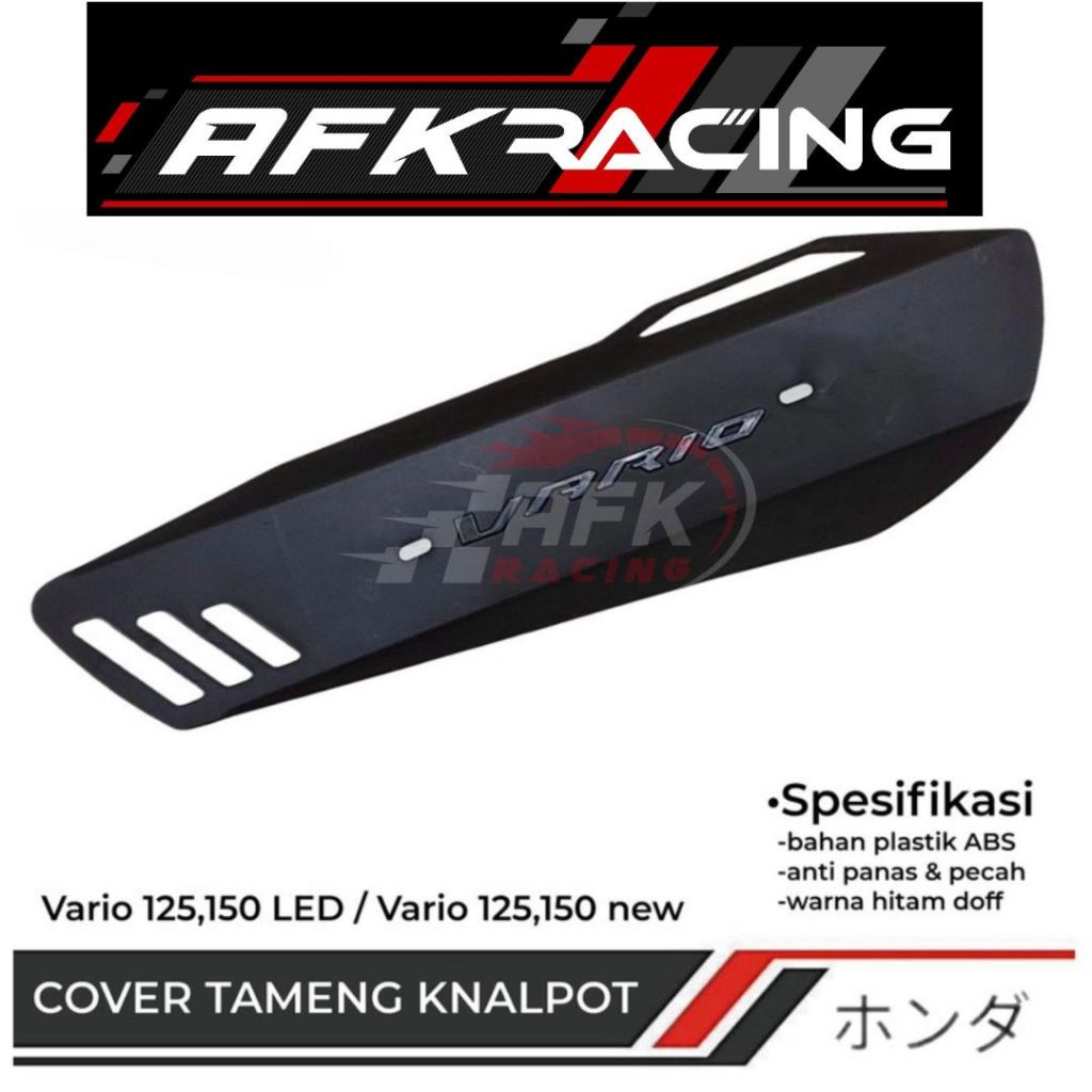 cover tutup tameng knalpot motor honda vario 150 new injection original - tutup cover tameng vario 1