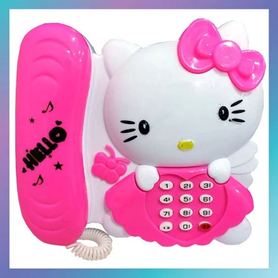 Mainan Edukasi Anak Telepon Hello Kittyy 2553 / Mainan Telepon Motif Kittyy