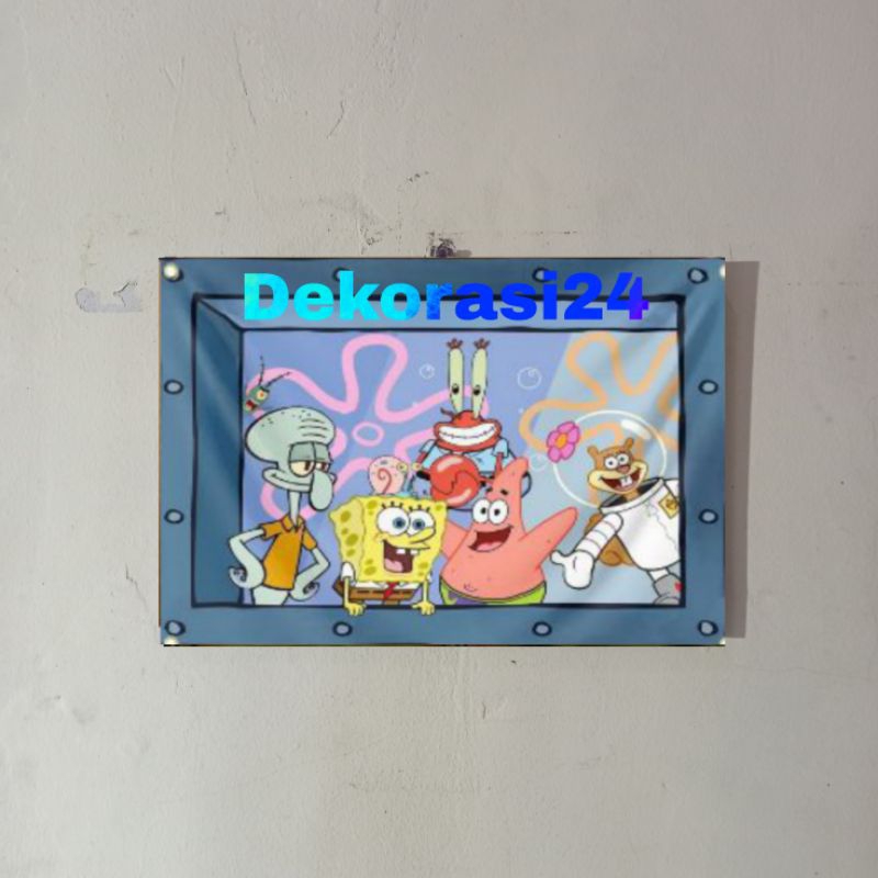 Hiasan Dinding Poster Jendela Spongebob 010