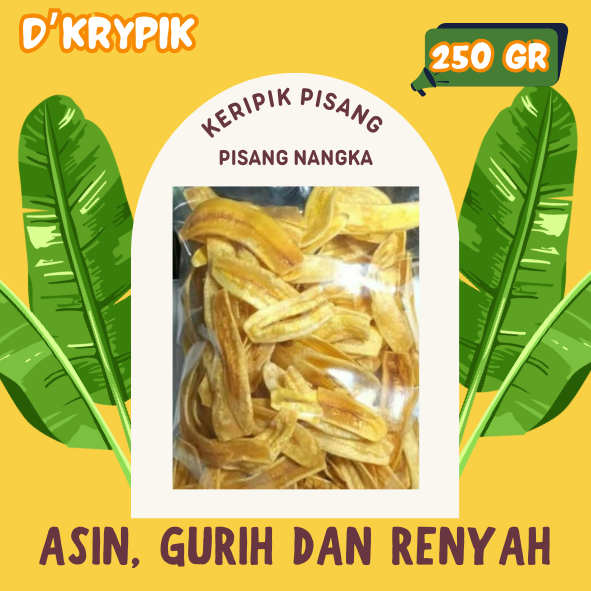 

Keripik pisang nangka asin gurih dan renyah 250 gram