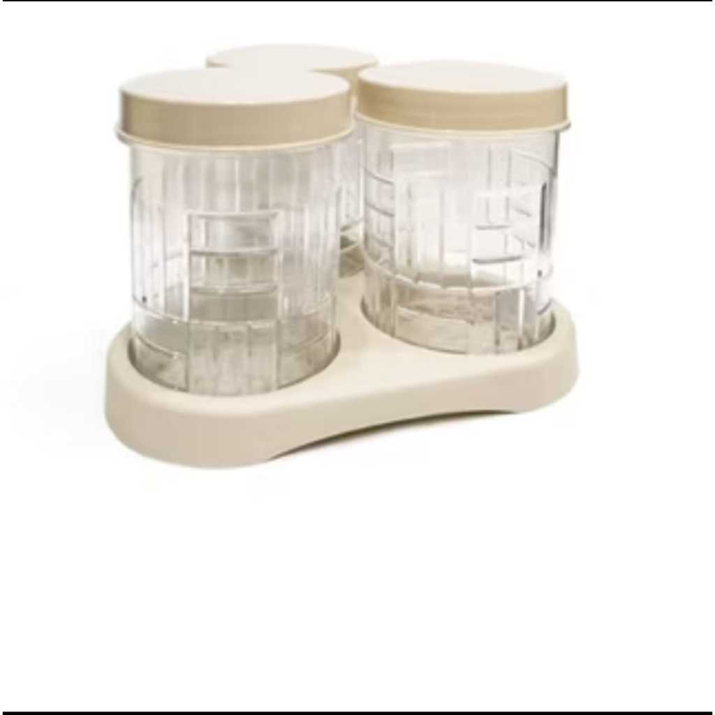 Miawmiaw_Id Toples Garasu 1L Set3 - Toples Kue Kering Lebaran Plastik - Toples Kacang Kacangan