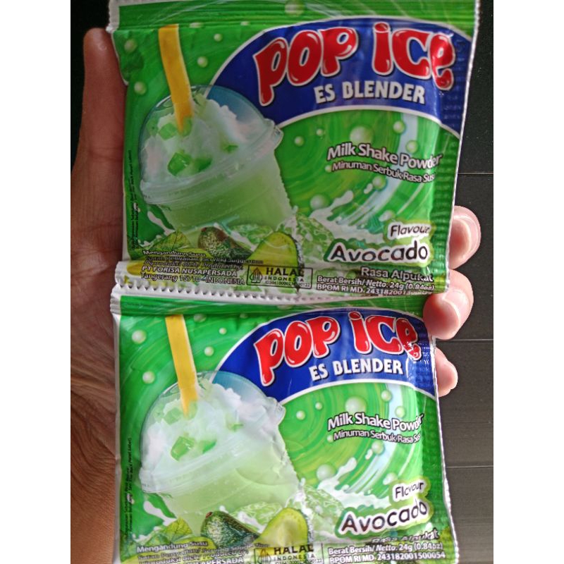 

Pop Ice Rasa Avocado 1 Rencang isi 10 Sachet