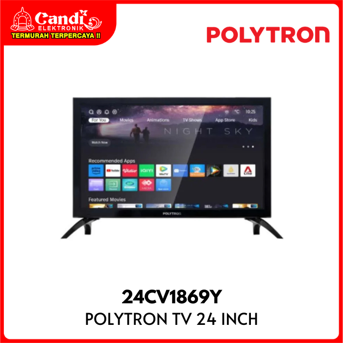 TV POLYTRON 24CV1869Y  24 Inch DIGITAL SMART TV 24CV CV1869