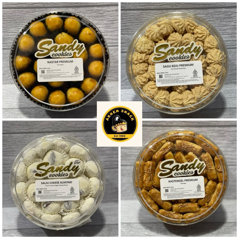 

SANDY COOKIES PREMIUM (GOLD) ARKENSNACK EXP PANJANG 2025 TOPLES SEDANG TIN (NASTAR / KASTENGEL / PUTRI SALJU / SALJU MEDE / MEDE ALMOND / NASTAR PANDAN / NASTAR DURIAN / ALMOND CLASSIC / BROWNIES ALMOND / KUE JAKARTA IMLEK LEBARAN IDUL FITRI