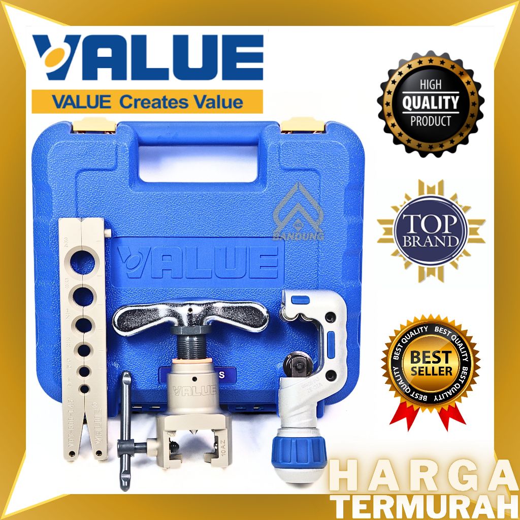 FLARING VALUE VFT808L-IS | PLARING PIPA AC VALUE VFT 808 L - IS - FLARING TOOL VALUE | ALAT PEMBESAR