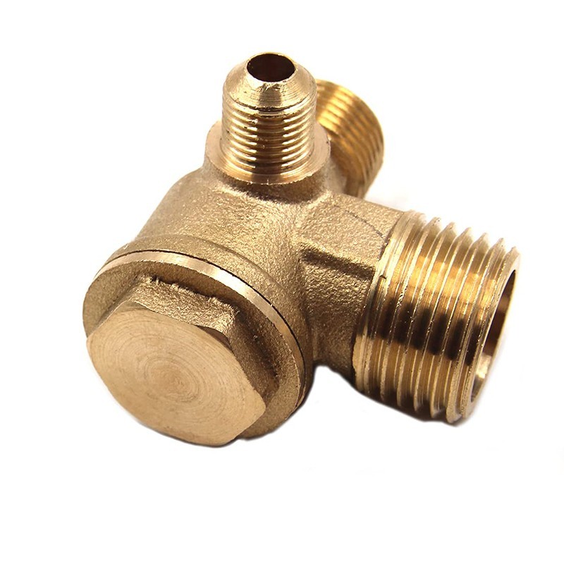 Katup Satu Arah Check Valve One Way Kompresor Bahan Logam Untuk Minyak Bensin Solar Oli Dan Air