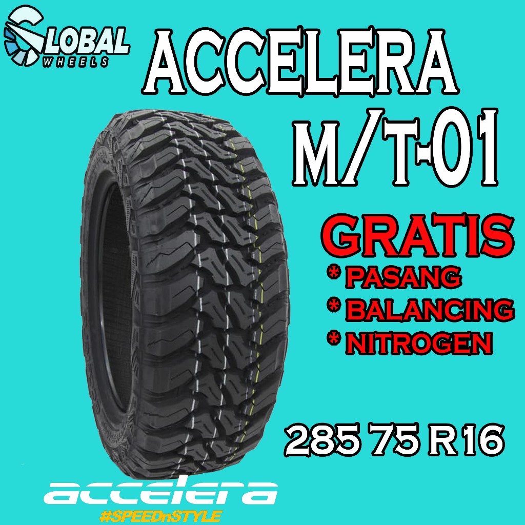 Ban Mobil Offroad Tubles Ring 16 Ukuran 285 75 R16 Merek Accelera M/T01