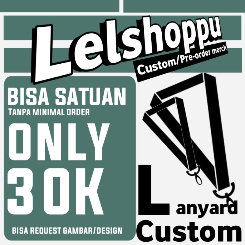 

Custom Lanyard / Tali ID Desain suka suka [bisa satuan]
