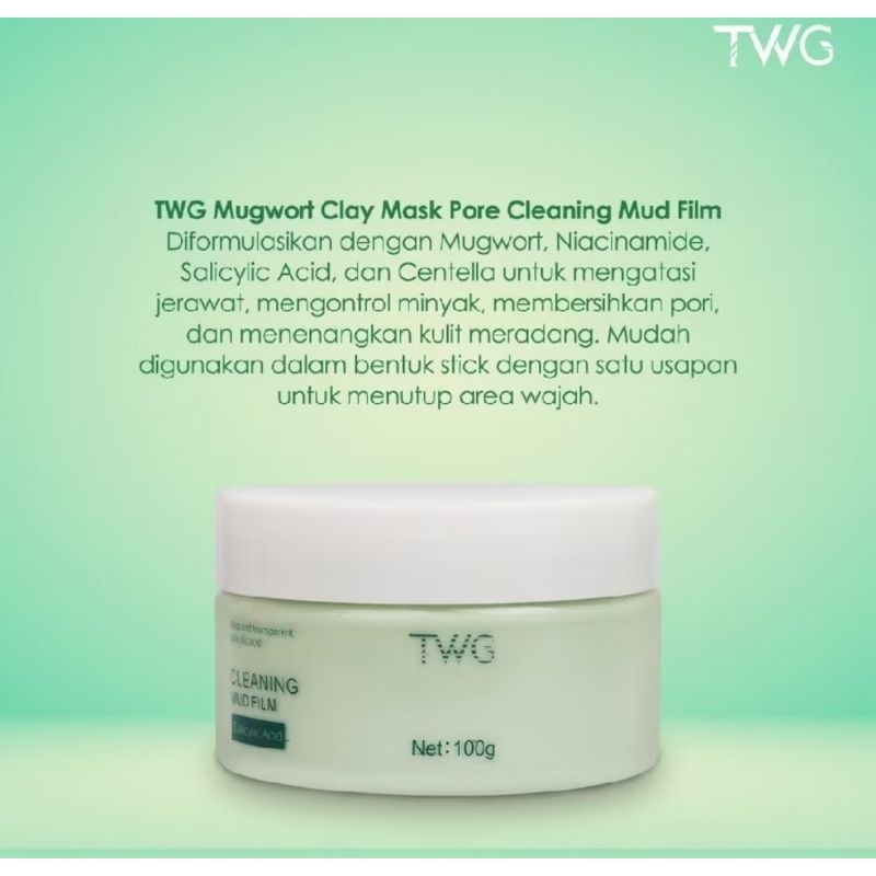 MASKER WAJAH TWG MUGWORT MASK SALICYLIC ACID