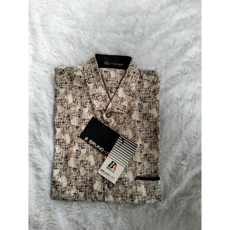 BRUNO ART Kemeja Pria Lengan Pendek