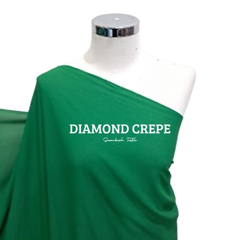 Bahan polosan diamond crepe premium -sinarkasih