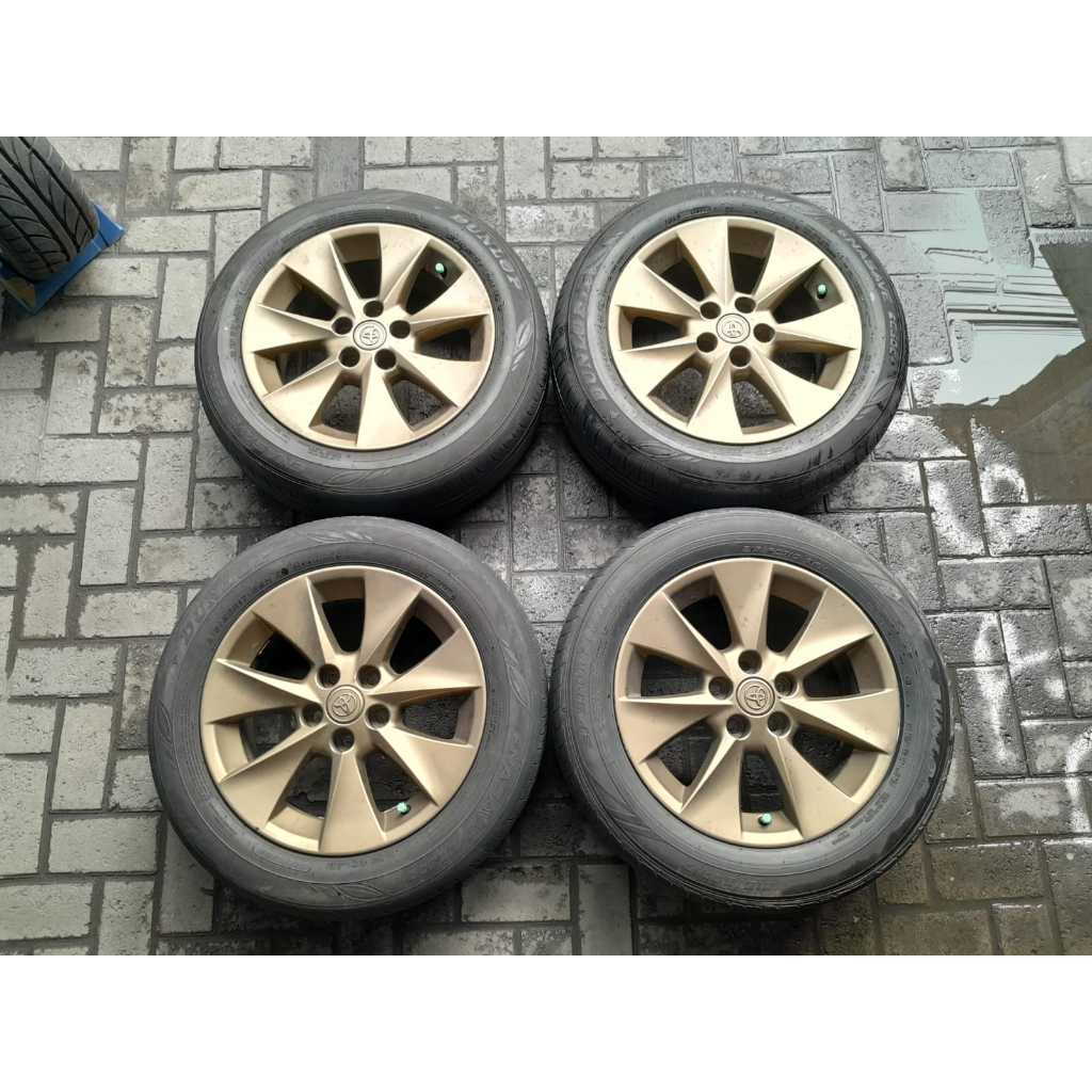 Velg Mobil Bekas Original STD ALPHARD R17X7 5X114 ET45 + BAN DLP 215 60 R17