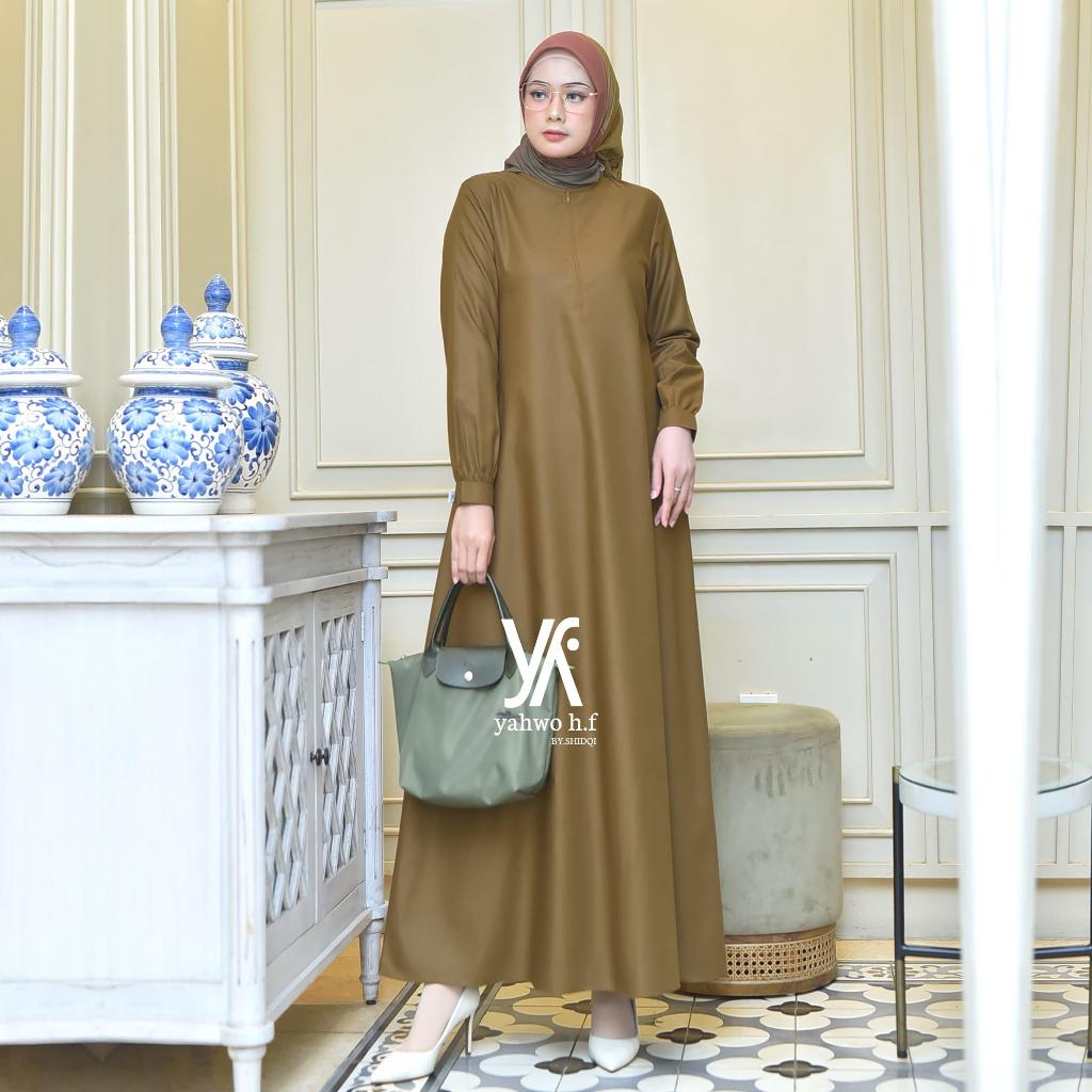 COD GAMIS  TOYOBO KHEKI PNS PDH WANITA TERLARIS/SERAGAM PNS/BAJU GAMIS/GAMIS ABAYA BUSUY/BAJU DINAS
