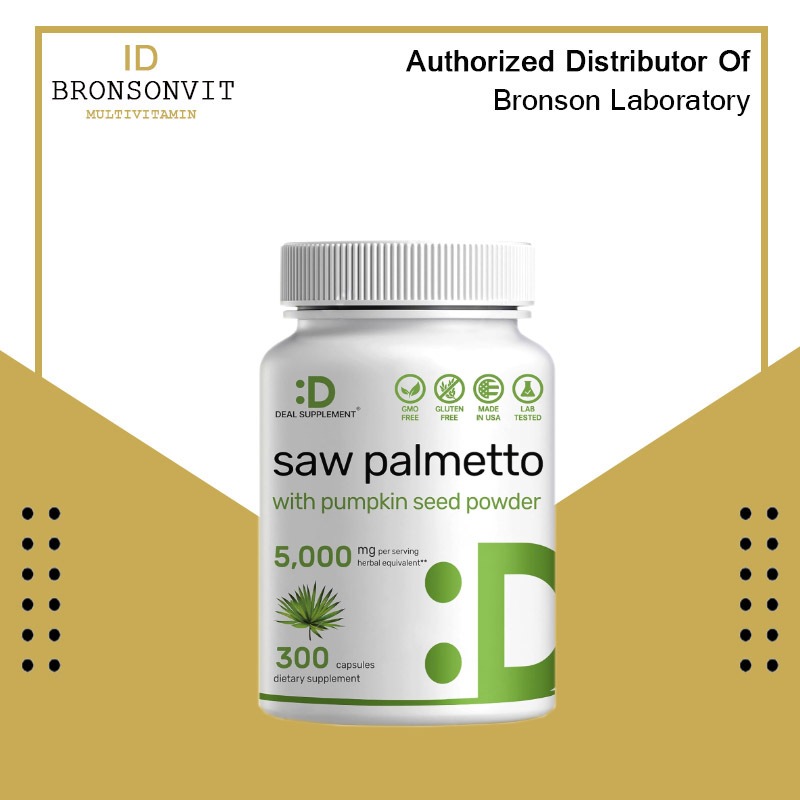 Deal Supplement Saw Palmetto with Pumpkin Seed Powder 5000 mg-300 Caps