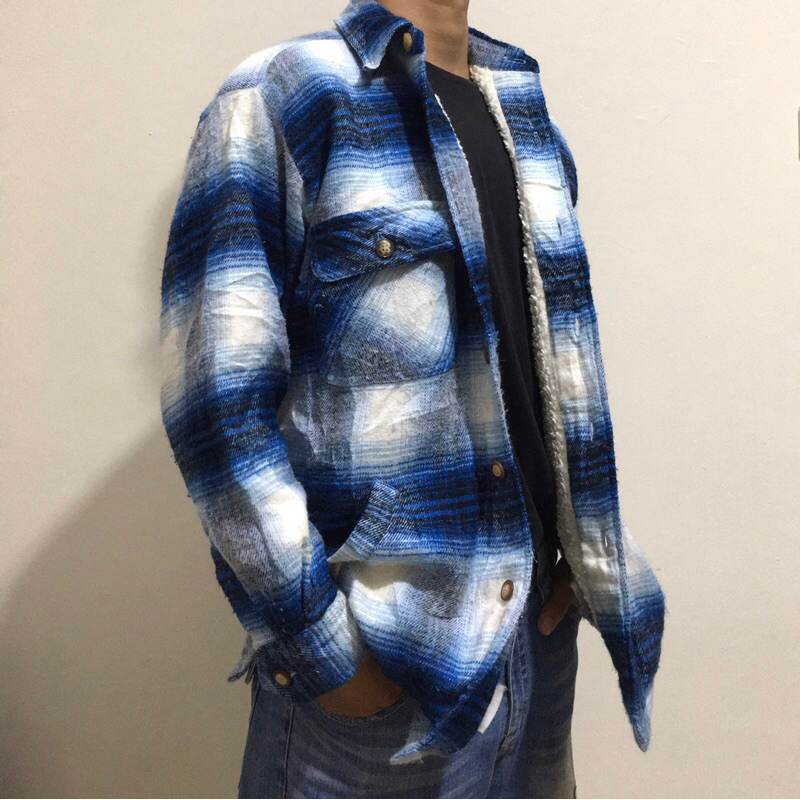 Kemeja Outer Flanel Veterano Wool Murayama 4 Pocket