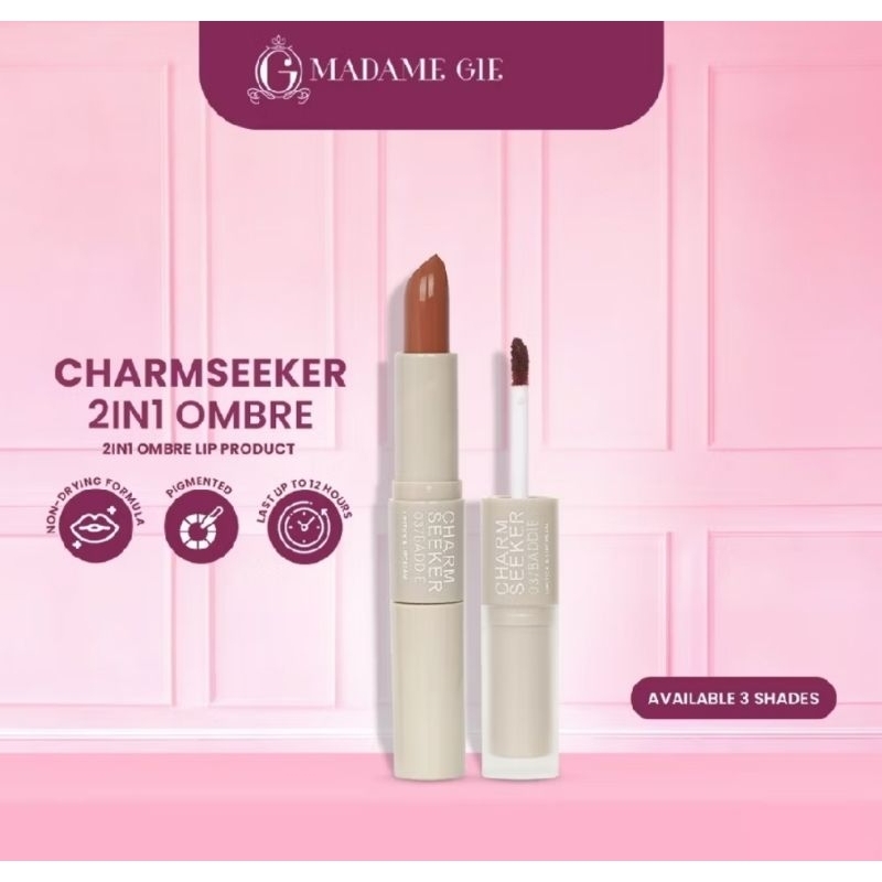 Madame Gie Charmseeker Lip Cream 2in1 Ombre
