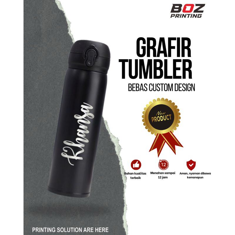 Tumbler grafir custom|costum warna|custom design