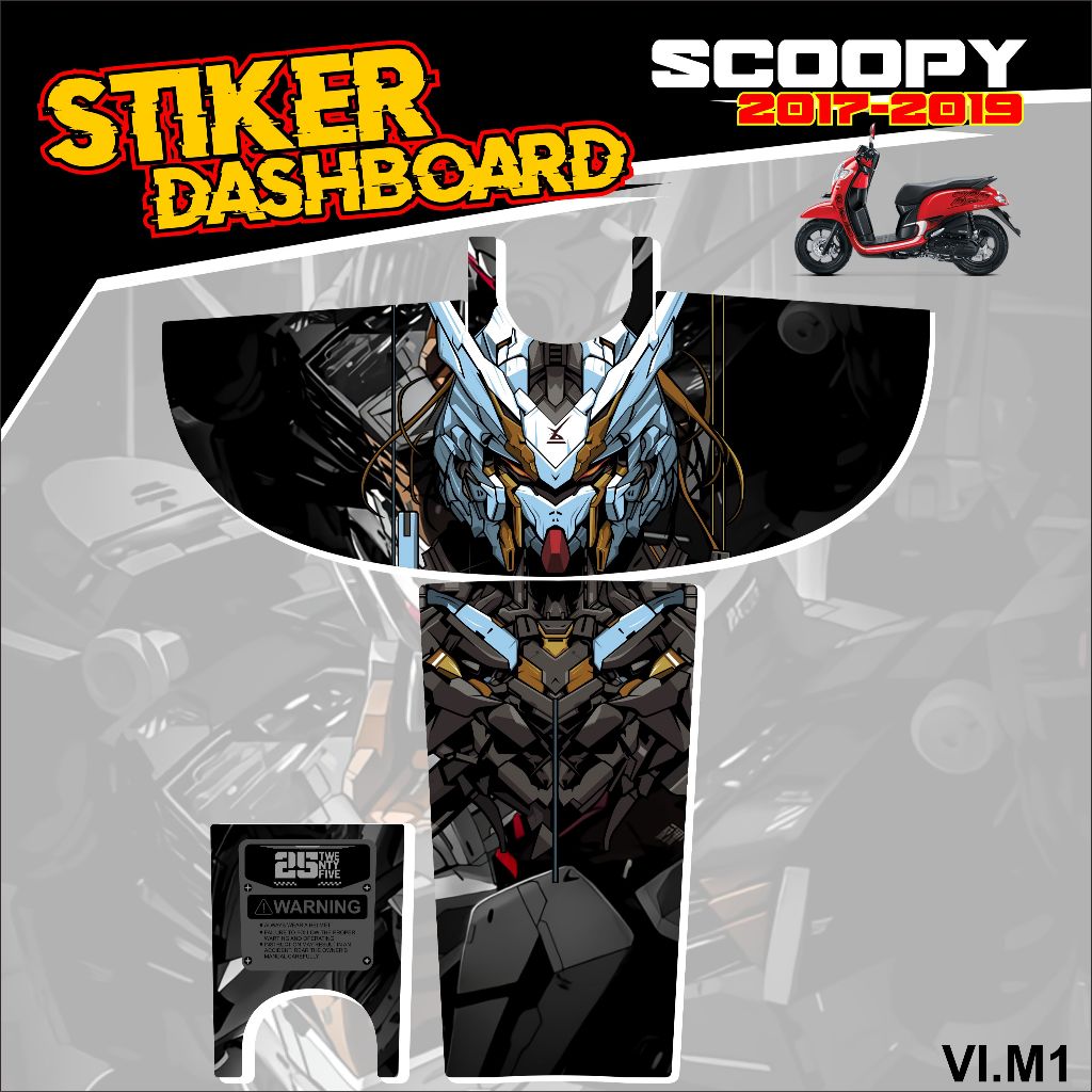 STRIPING DASHORAD SCOOPY 2017-2019/VARIASI 1/PELINDUNG DASHBOARD SCOOPY/STIKER DASHBOARD/SCOOPY 2017