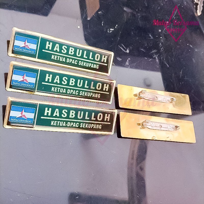 

Name Tag Partai Demokrat Papan Nama Logo Atribut Partai Demokrat - Mulyo Bersama