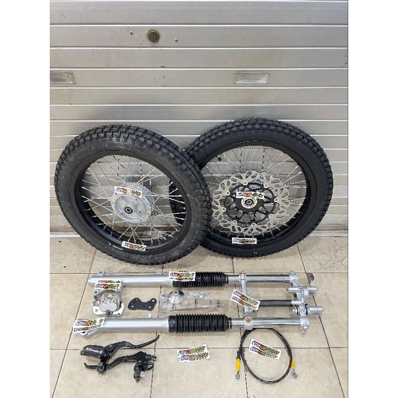 Paket shock depan honda win paket ban set honda win semi trails