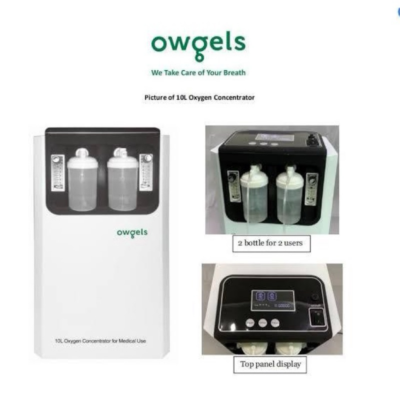 Owgels OZ-501GW0 Oxygen Concentrator & Nebulizer 10L | Oksigen Konsentrator | Medical Grade, Garansi