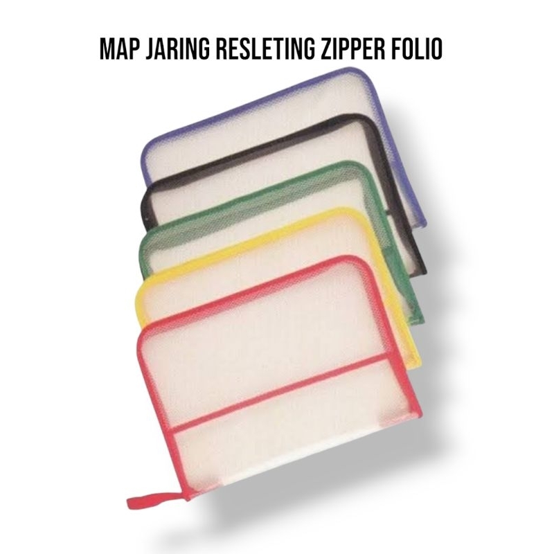 

Map jaring zipper bag map resleting ukuran folio ( 1 pcs)