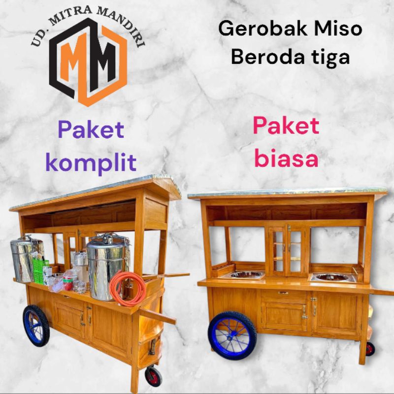 Gerobak mie ayam bakso roda 3