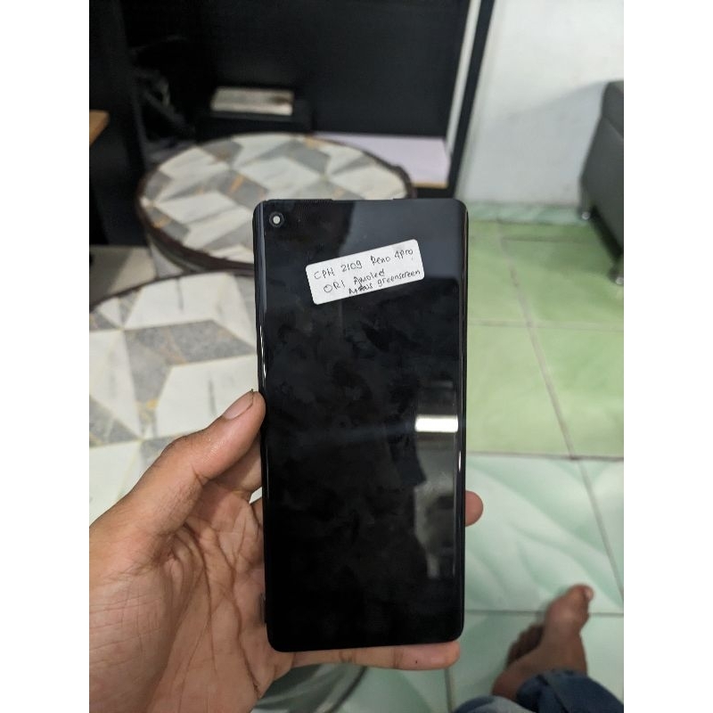 lcd oppo reno 4 pro 4G Original bisa pakai | CPH2109 | MINUS GREENSCREEN