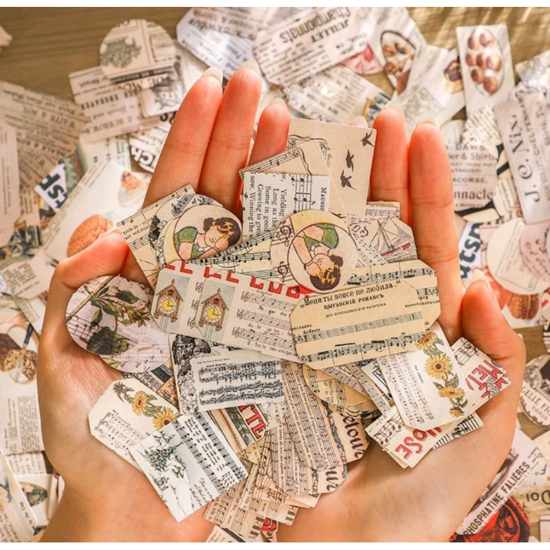 

[TGV012] 5 pcs - Sticker Vintage / Sticker Aesthetic / Dekorasi Scrapbook / Journal Kit / Jurnal Kit / Bujo Penpal Bullet