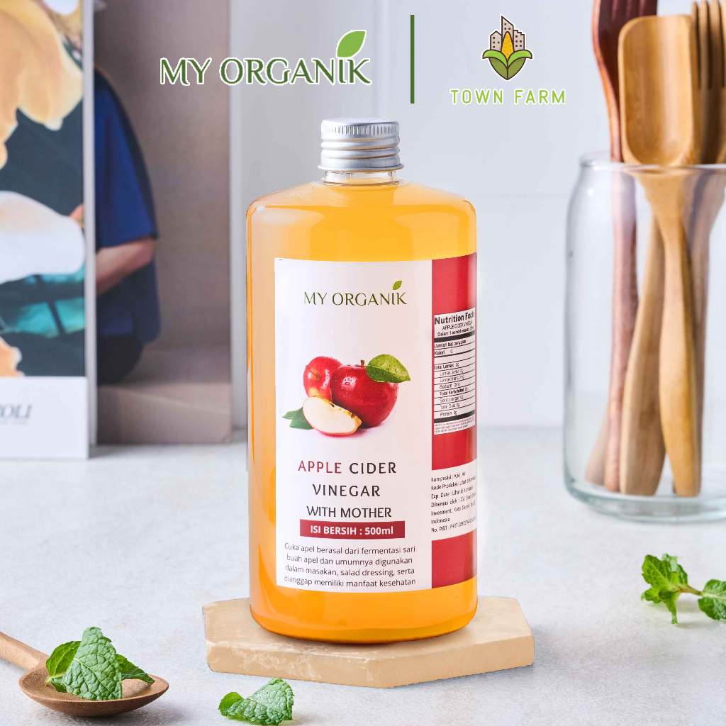 

My Organik Cuka Apel Original Apple Cider Vinegar With The Mother Sari Apel Fermentasi 100% Murni