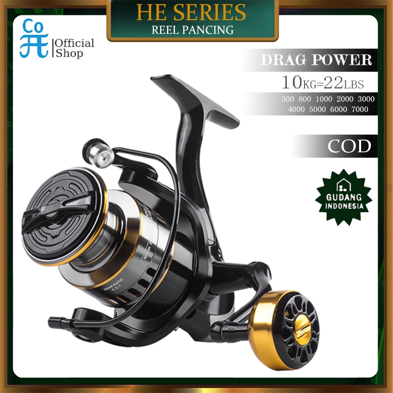 Daido Reel COD Reel Pancing HE1000 - 7000 10 Kg/ Reel Pancing Murah Kuat / Reel Pancing Laut Tarikan