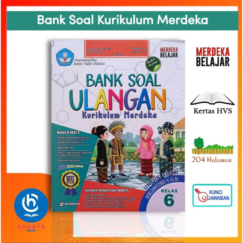 Buku Bank Soal Ulangan Kurikulum Merdeka Kelas 6 SD/MI